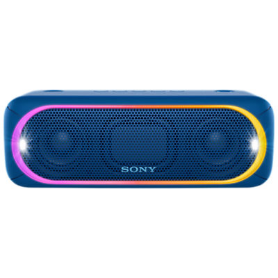 Sony SRS-XB30 Extra Bass Water-Resistant Bluetooth NFC Portable Speaker with LED Ring & Strobe Lighting Blue